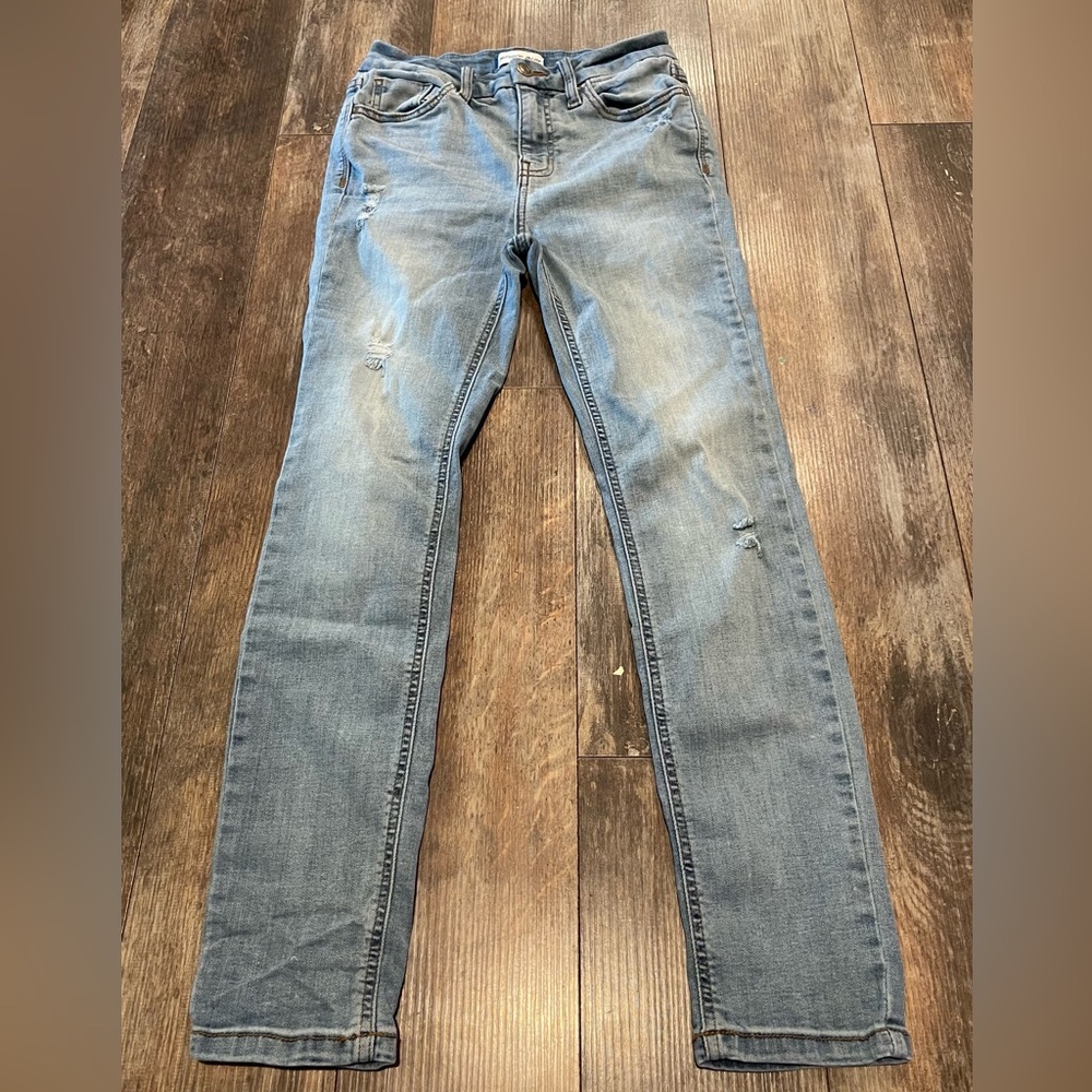 Studio Blue Skinny Jeans with Distressed Details